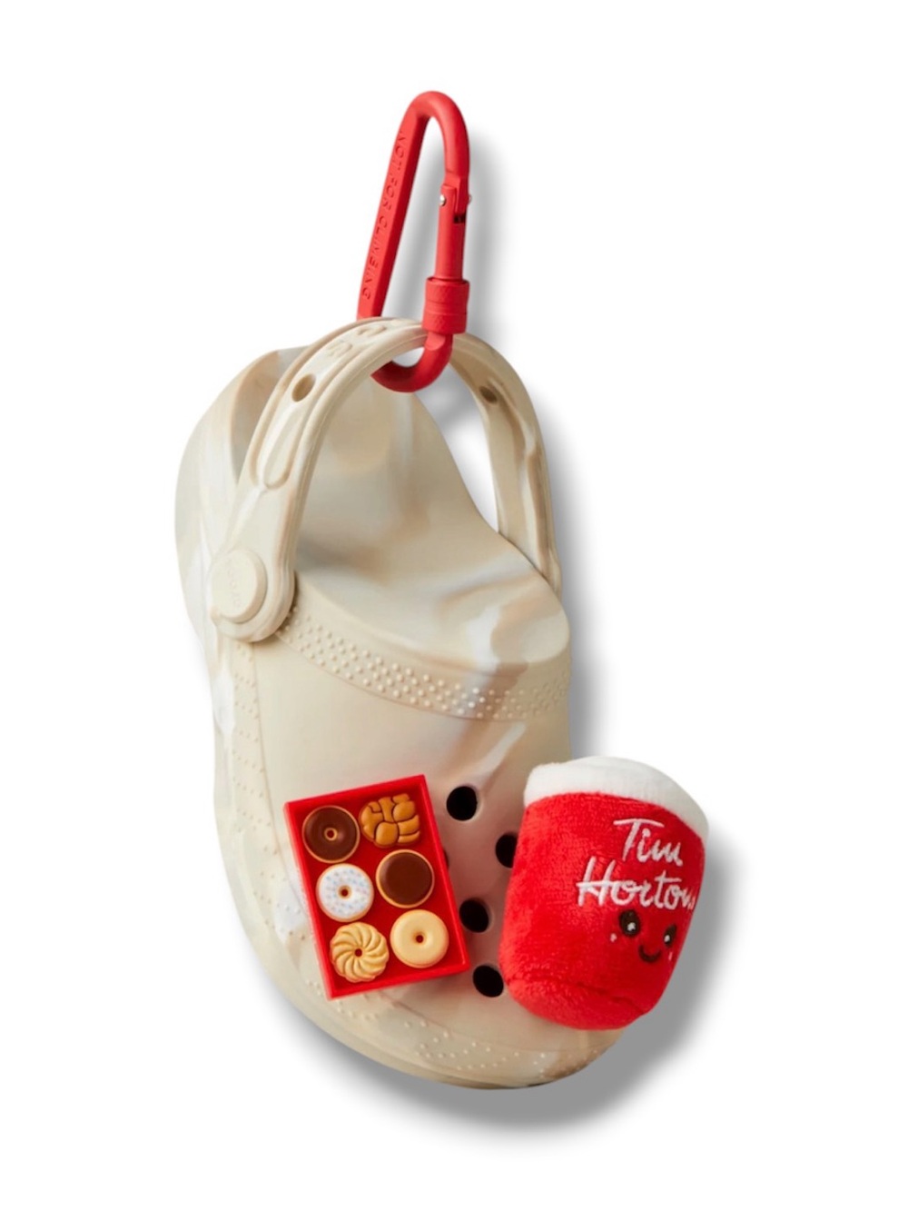 Tim Hortons x Crocs Classic Clog Pouch Bag Charm Limited Edition Keychain Sealed